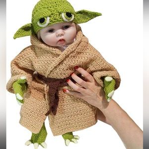 Baby yoda  Star Wars Halloween costume for 0-10 month old